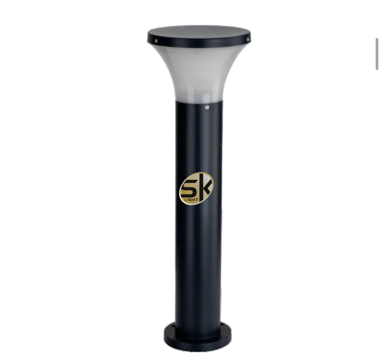 Modern Outdoor Bollard Light Black Finish Garden Pathway Lamp for Lawn Driveway Landscape Lighting Use (L3)-picture-16
