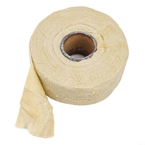 Drivstraw Cinta anti petro de 10 m x 50 mm, color marrón, tela impregnada de petrolato para protección de tuberías marinas, compatible con bridas y válvulas resistente al agua