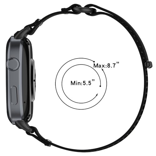 Correa Ajustable para Huawei Watch D2 en Silicona Negra y Gris miniatura 4