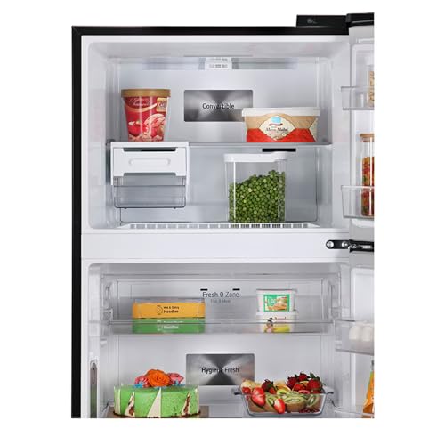Image of LG 466 L 2 Star Frost Free Double Door Refrigerator, Smart Inverter Compressor, Wi-Fi Enabled, Door Cooling, Ebony Sheen Finish, 2025 Model (T492MESY)