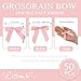 LiBongTa 50 PCs Pink Bow 2.5