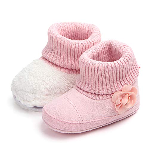 Newborn Baby Boys Girls Booties Non-Slip Sole Plush Cozy Socks Shoes2