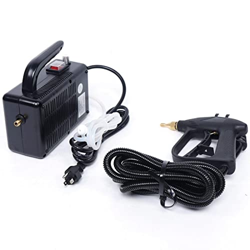 WZFANJIJ Portable Steam Cleaner, High Pressure Commercial Steam Cleaning System Hand-held 3Bar Pressurized Steam Cleaner 360 ° Cleaning for Kitchen,Black-110v