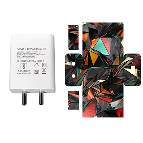 Image of AtOdds - Compatible for Vivo Flash Charger (44W) - Charger /Adapter Skin Wrap (RedGlass)