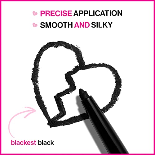 Wet N Wild Mega Last Breakup-Proof Liquid Waterproof Eyeliner Black, Brush Tip Pen, Quick Drying, Smudge Resistant, Long Lasting 16 Hour Wear, Precision Brush Applicator, Ultra Fine #TOP2