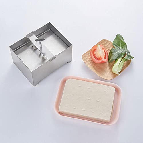 Tofu-Presse Aus Edelstahl 304 – Einstellbar, Mit Abtropfschale & Tuch, Spülmaschinengeeignet, Größe Wählbar