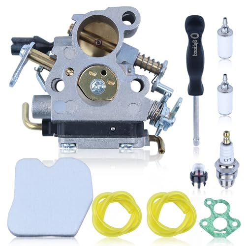 Haishine Kit de carburador para motosierras Husqvarna 240, 235E, 240E, 236, 236E, carburador con bujía, filtro de aire, filtro de combustible, repuesto 586936202 545072601 574719402