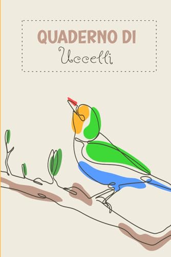 Quaderno di Uccelli: Din A5 (6x9) Notebook per Birdwatching con 120 extra per pagine GIRDER e BIRD
