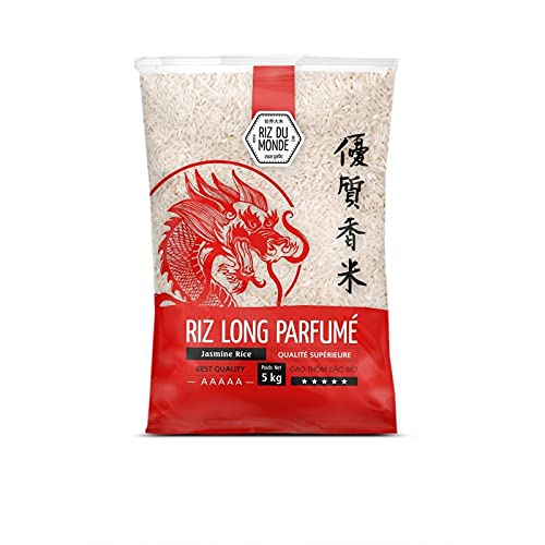 Riz Du Monde - Arroz aromático largo White Dragon 5 kg - Pack de 3