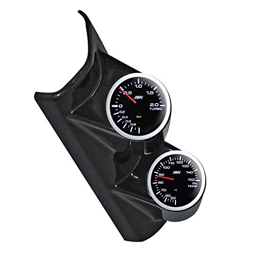 JOM Car Parts & Car Hifi GmbH 21130 Support pour 2 manomètres, Colonne A, Noir