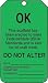 Accuform Signs TSS103CTP Scaffold Status Tag, Legend "OK - THIS SCAFFOLD HAS BEEN ERECTED TO MEET FEDERAL/STATE OSHA STANDARDS AND IS SAFE FOR ALL CRAFT WORK", 5.75" Length x 3.25" Width x 0.010" Thickness, PF-Cardstock, Black on Green (Pack of 25)