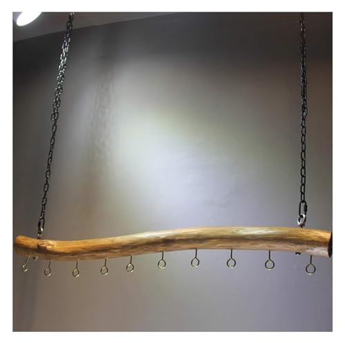 Porte-vêtements en métal avec chaîne suspendue mural rétro 4 tailles