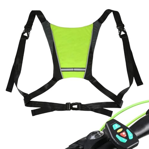 Sac à dos de sécurité pour le cyclisme gilet clignotant LED et télécommande