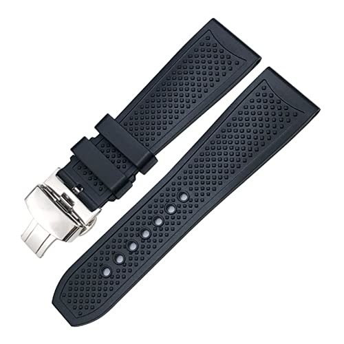 Bracelet de montre en silicone pour Cartier Tank et Santos l'élégance étanche