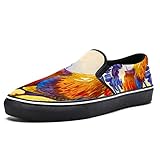 Ihre Füße werden sich nicht mehr müde anfühlen, können auch ohne Socken getragen werden. Das Obermaterial aus Segeltuch enthält ein elastisches Band, das einfach an- und ausziehen lässt.