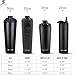 Ice Shaker Insulated Stainless Steel Shaker Bottle | 26oz, Gold | Cold for 30+ Hours | Insulated Cup with Twist-on Agitator | Odor-Free Bottle for Protein Shakes, Water, Smoothies, Cocktails