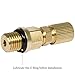 Sunluway Fit for 2003-2010 Ford Diesel Engine 6.0L Powerstroke Fuel Pressure Test Fitting Adapter
