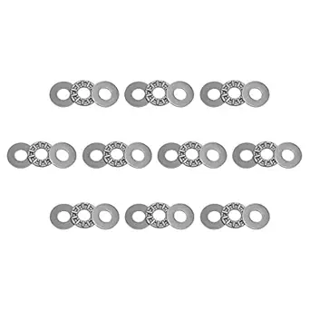 uxcell AXK0819 Thrust Needle Roller Bearings with Washers 8mm Bore 19mm OD 2mm Width 10pcs