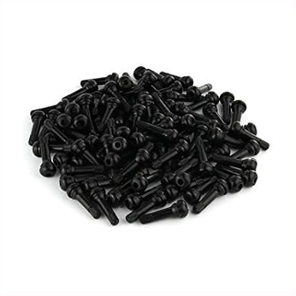 DELUX AUTOMOTIVE TR-414 Black Tubeless Tyre Valve for Car Pack of 50