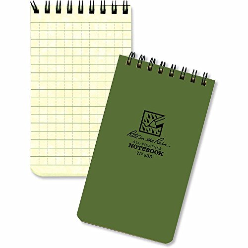 Rite in the Rain Unisex - Erwachsene All-Wetter Notizblöcke, grün, One Size Cover