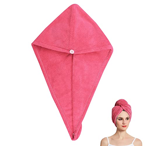 Urbane Home Hair Wrapper|Hair-Drying Bathrobe Turban Towel|Stretchy Microfiber Quick Absorbent Hair Dry Salon Towel (Pink) (B0C7LB683J) Amazon Price History, Amazon Price Tracker