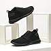 Bruno Marc Mens Mesh Fabric Fashion Sneakers Casual Oxfords Lightweight Breathable Versatile Walking Shoes, Black Monochrome - 9.5 (Zero-01)