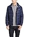 Kenneth Cole New York Men's Box Quilted Faux Down Jacket, Navy/Smoke, Medium