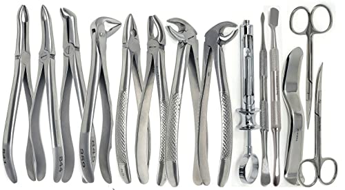 Premium Grade 80 Pcs Dental Extraction Extracting Scalers Forceps Elevators Oral Instruments Set Kit - Thumbnail 2