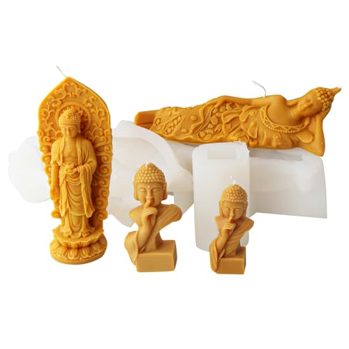 Moules en silicone bouddhas pour réussir vos bougies sans aucune casse