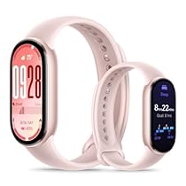 Xiaomi Smart Band 10 (Fitness Tracker), 1.72″ AMOLED display, multimateriale, autonomia 21 gg, ricarica rapida, 150+ sport, monitoraggio benessere e sonno, HyperOS 2.0, resistente 5ATM, Compass, Rosa