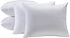 Kingnex 4 Pack Waterproof Feather Proof Pillow Protectors with Zipper on Long Side Standard Size Down Proof Striped Bed Pillow Cover