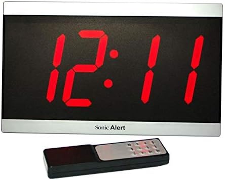 Geemarc BD4000 Wall Alarm Clock with Remote Control, Large Date and Time Display