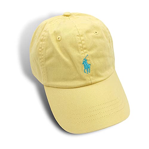 Polo Ralph Lauren Men's Cotton Chino Baseball Cap Dad Hat Yellow