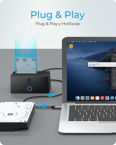 Miniatura 7 de Icy Box Estación De Acoplamiento Para Discos Duros Y Ssd Usb 3.0, Sata 2,5 Y 3,5 , Negro