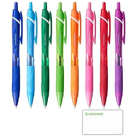 Amazon 三菱鉛筆 油性ボールペン ジェットストリームカラー0 5 Sxn 24 Sxn150c05 33 8 6 5 4 68 15 11 9色9本組み 油性ボールペン 文房具 オフィス用品