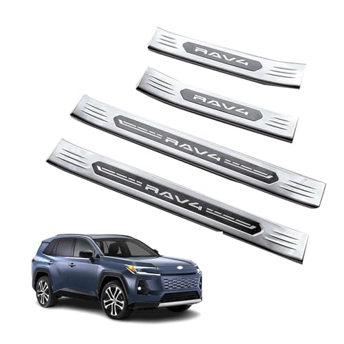For �V�^ RAV4 XA60 2026 ���h�A �V�� �X�g���b�v�E�F���J�� �y�_�����h�~�v���[�g�̓X�e�����X���œ��݂��h�~���h�~�ϖ��Ր��ɗD����t�����ȒP�ł� RAV4 XA60�A�N�Z�T���[ (�V���o�[)
