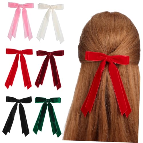 Velvet Bow Hair Cent franela premium Healeved, pasadores de alta costura para peinados de mujer