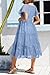 Blue Maternity Dresses Baby Shower Pregnancy Photoshoot Easter Summer Flowy Boho Midi Flutter Sleeve Wedding Dress 2025