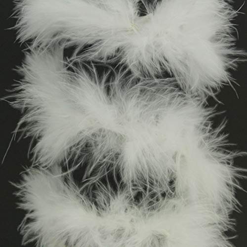 TIRA MARABÚ DE PLUMAS 80g (BLANCO, 5 METROS)