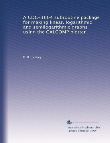 A CDC-1604 subroutine package for making linear, logarithmic and semilogarithmic graphs using the CALCOMP plotter
