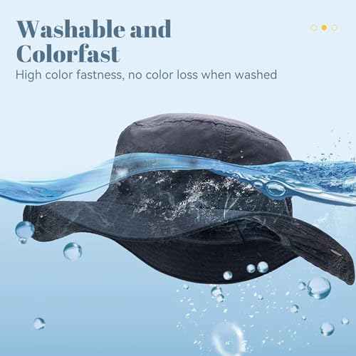 Durio Regenhut Unisex Wasserdicht Bucket Hat Sommerhut Herren Anglerhut Neutraler Sonnenhut Outdoor Hut Verstellbarer Fischerhut für Damen und Herren