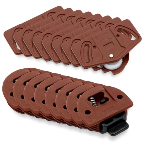 SoliviveI Pack 8 Uds. Kit Ruedas para Puertas Correderas, con Guía para Armarios Empotrados Ruedas Puerta Corredera Armario Engranajes de puertas correderas para Gabinetes y Puertas Correderas