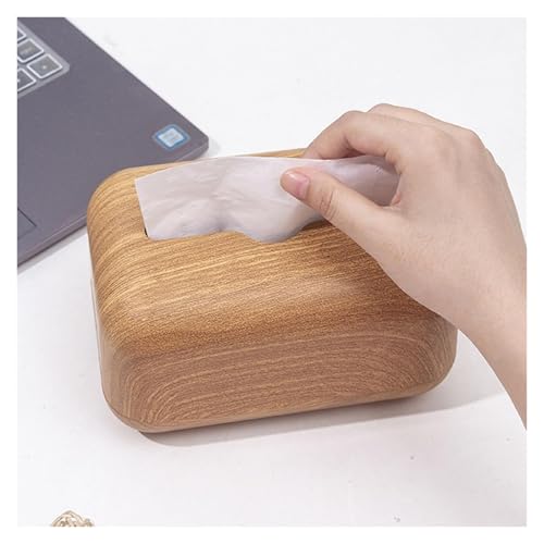 Boîte à mouchoirs carrée moderne distributeur bois pour décoration maison et hôtel