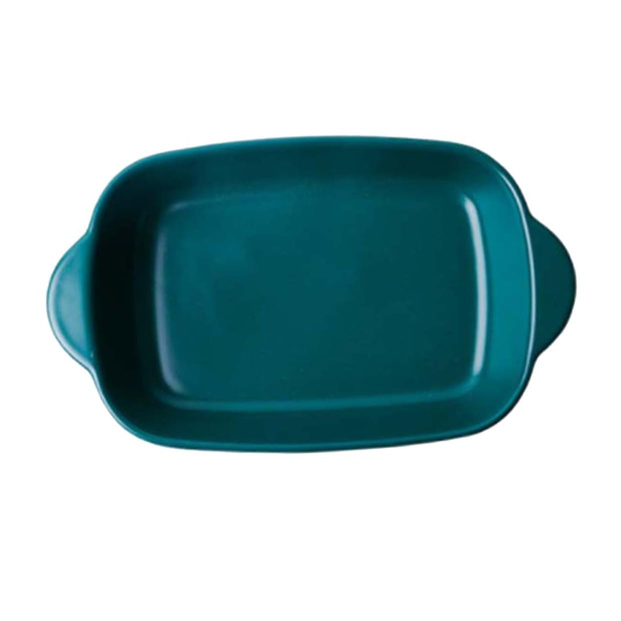 Plaque de cuisson en céramique verte pour micro-ondes cuisson fromage et four 23x15