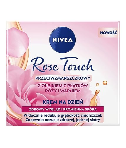 NIVEA Rose Touch Anti-Wrinkle Day Face Cream 50ml, pink, 50 ml (Pack of 1) - Image 2