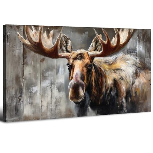 Large Deer Wall Art Farmhouse Cabin Wall Decor Country Hunting