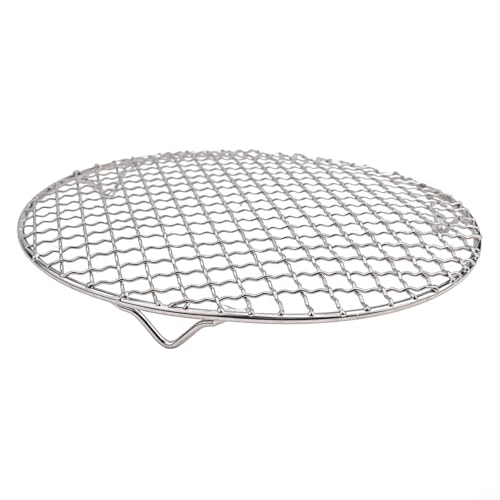 201 Grille de refroidissement ronde en acier inoxydable pour tarte, gâteau et barbecue (26 cm)
