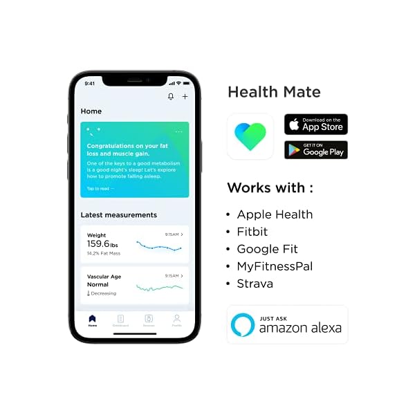 Withings-Body-Cardio--Premium-Wi-Fi-Body-Composition-Smart-Scale-Tracks-Heart-Health-Vascular-Age-BMI-Fat-Muscle-Bone-Mass-Water-Digital-Bathroom-Scale-with-App-Sync-via-Bluetooth-or-Wi-Fi Withings Body Cardio – Premium Wi-Fi Body Composition Smart Scale, Tracks Heart Health, Vascular Age, BMI, Fat, Muscle & Bone Mass, Water %, Digital Bathroom Scale with App Sync via Bluetooth or Wi-Fi