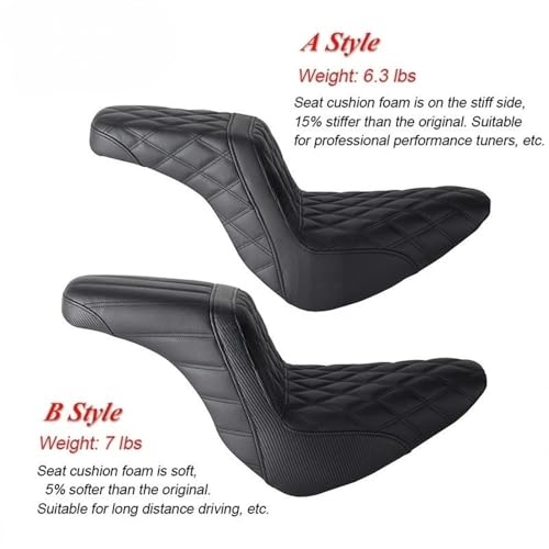 Siège moto coussin de siège double Softail FLSB FXLRST - 5