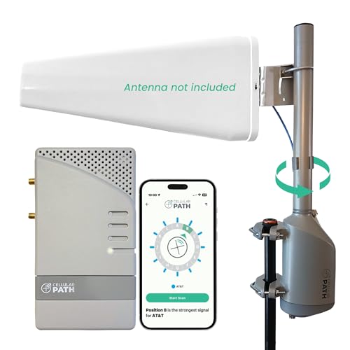 Image of Smart SOCA Automatic 4G /5G Antenna Rotator Mount - 360 Motorized Alignment System for Directional Antennas | WiFi & SIM Enabled | Compatible with Signal Boosters, FWA, DAS & Routers